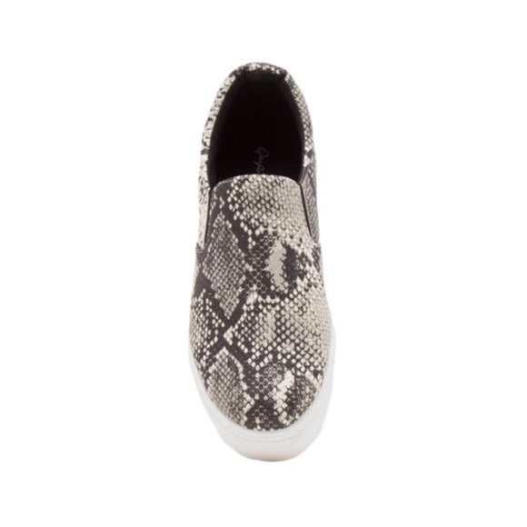 SALE! Vegan Snakeskin Platform Thick Sole Sneakers - Picture 2 of 4